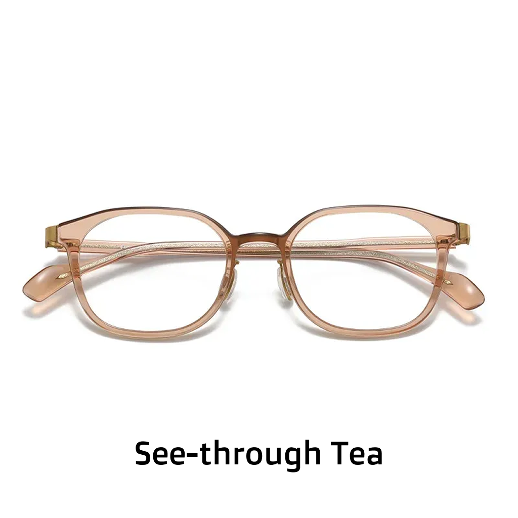 Monture carrée business tendance, ultra-légère pour myopie, style rétro décontracté ultra-fin, verres optiques photochromiques pour visages ronds