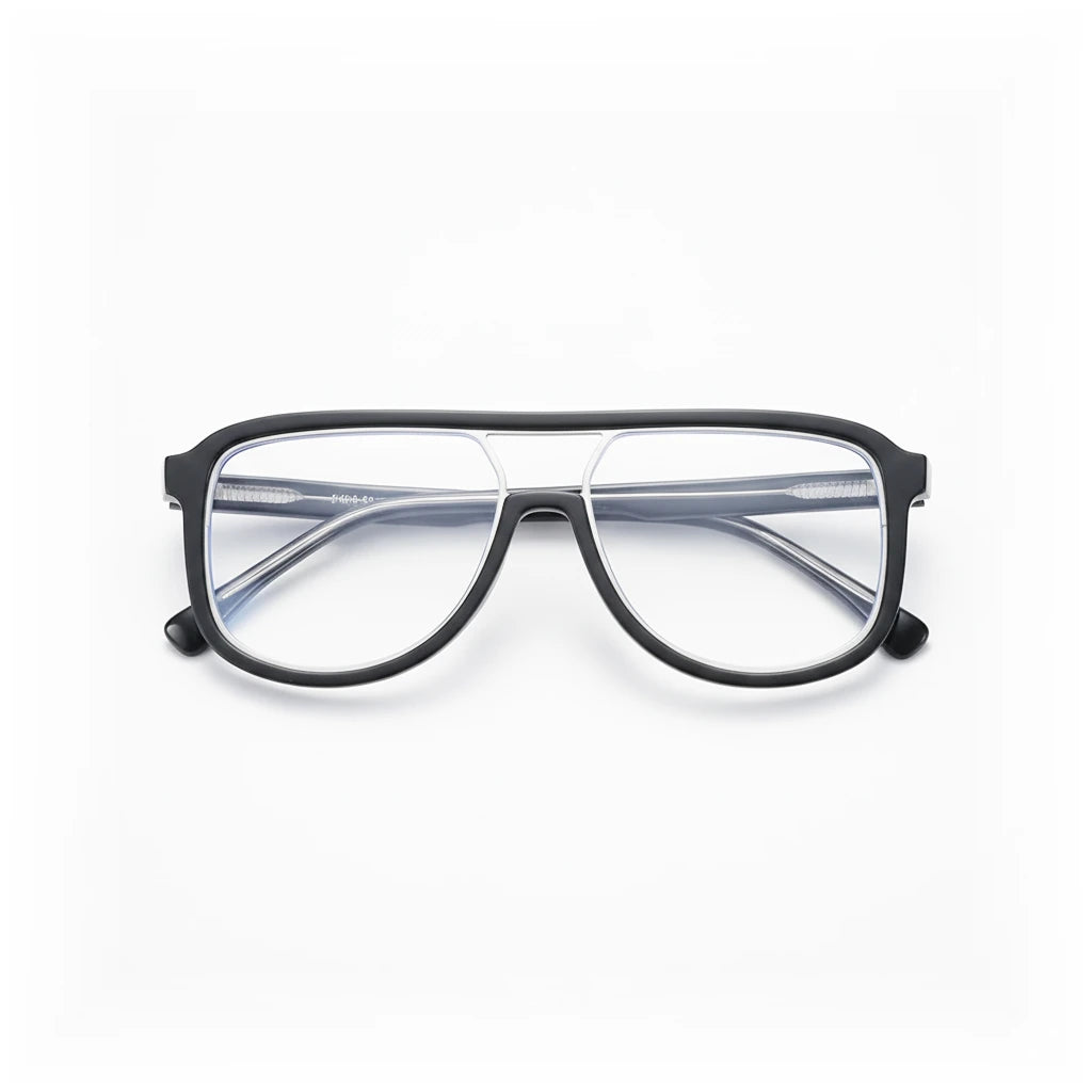 TR90 Double Bridge Optical Glasses Frame - Lightweight Retro Design