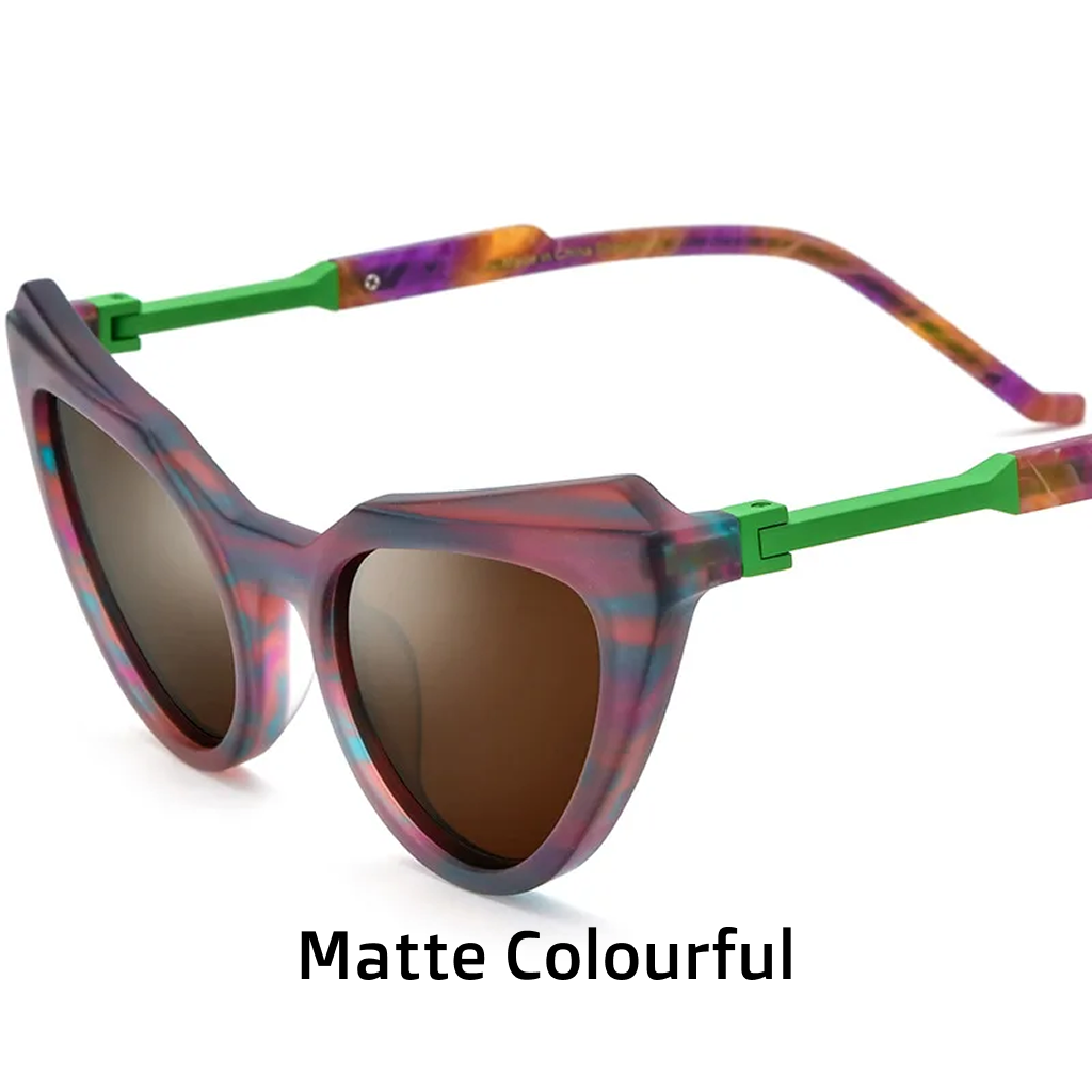 Cat Eye Polarized Sunglasses – UV400 Acetate Women