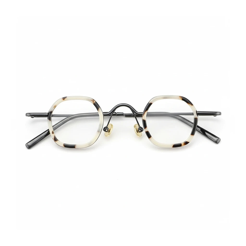 Retro Polygonal Eyeglass Frame - Small Unisex Prescription Glasses