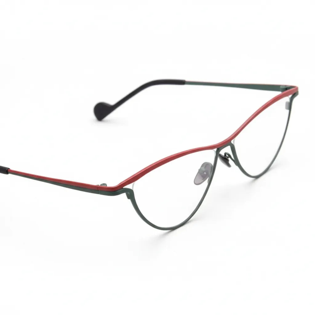 Ultra-Light Titanium Cat-Eye Optical Glasses Frame V20