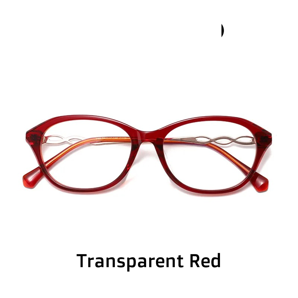 Acetate Oval Cat Eye Optical Glasses Frame
