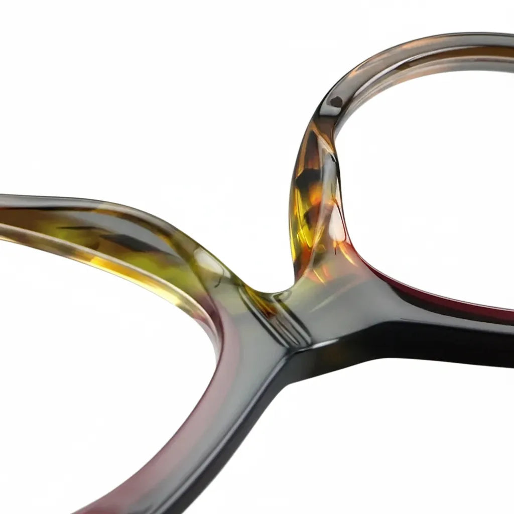 Retro Cat Eye Acetate Eyeglass Frame - Model 21115