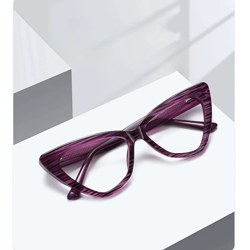 Lunettes Œil-de-Chat - Monture Optique TR90 Anti-Lumière Bleue