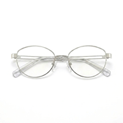 Ovale optische Halbrahmenbrille aus Titan