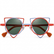 Women's Titanium Polarized Cat-Eye Sunglasses