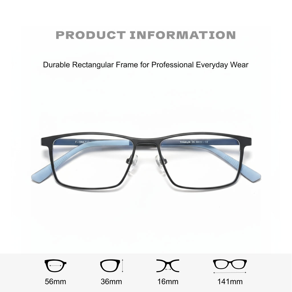 Ultra-Light Aluminum Magnesium Optical Prescription Eyeglasses Frame