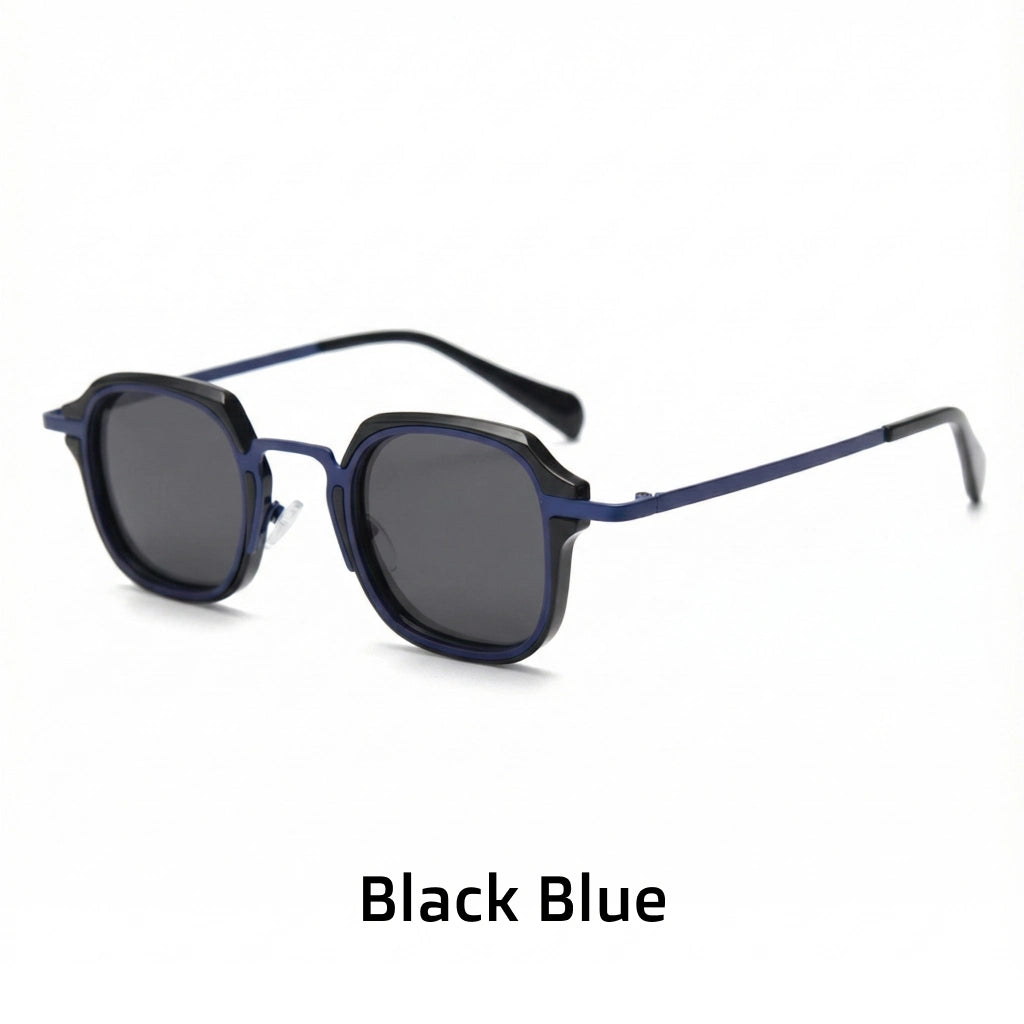 Polarized Retro Square Sunglasses - UV Protection
