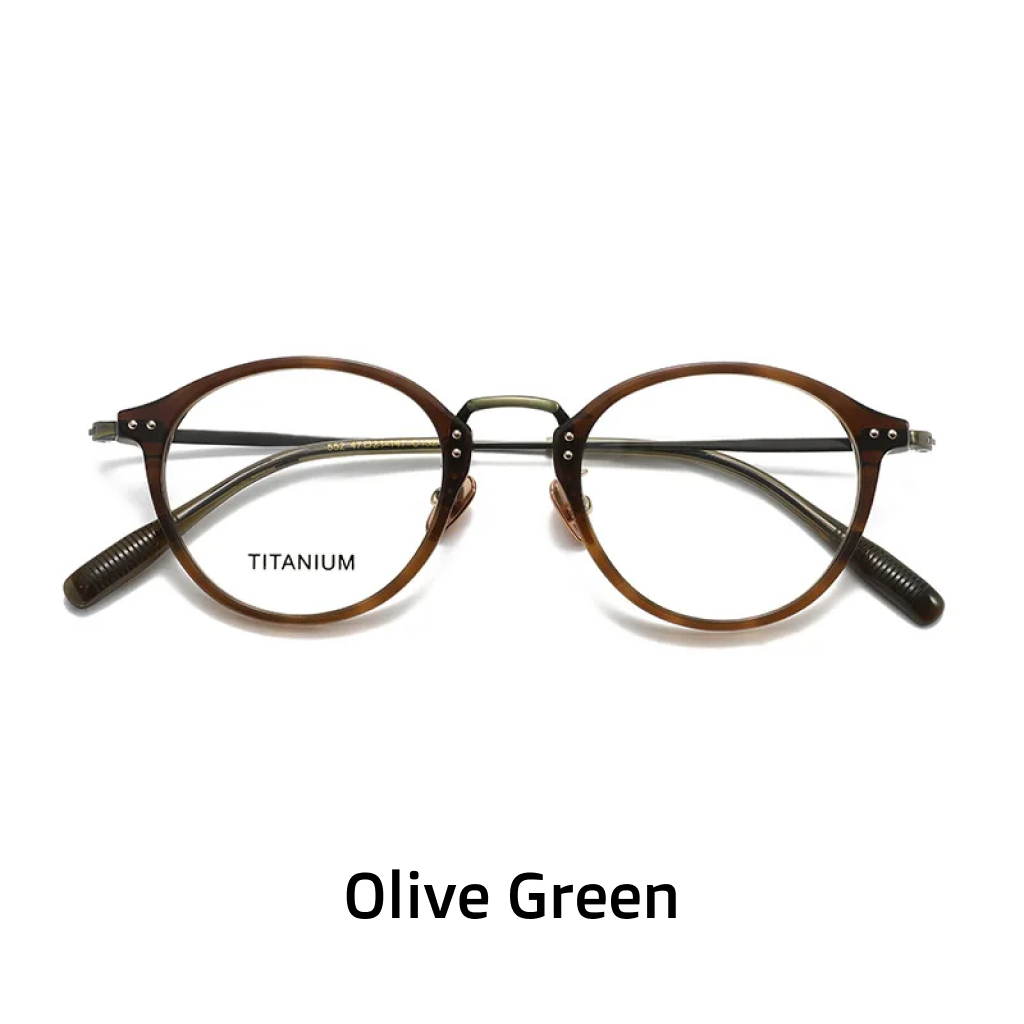 Titanium Oval Optical Frames – Tortoiseshell Unisex Prescription Eyeglasses