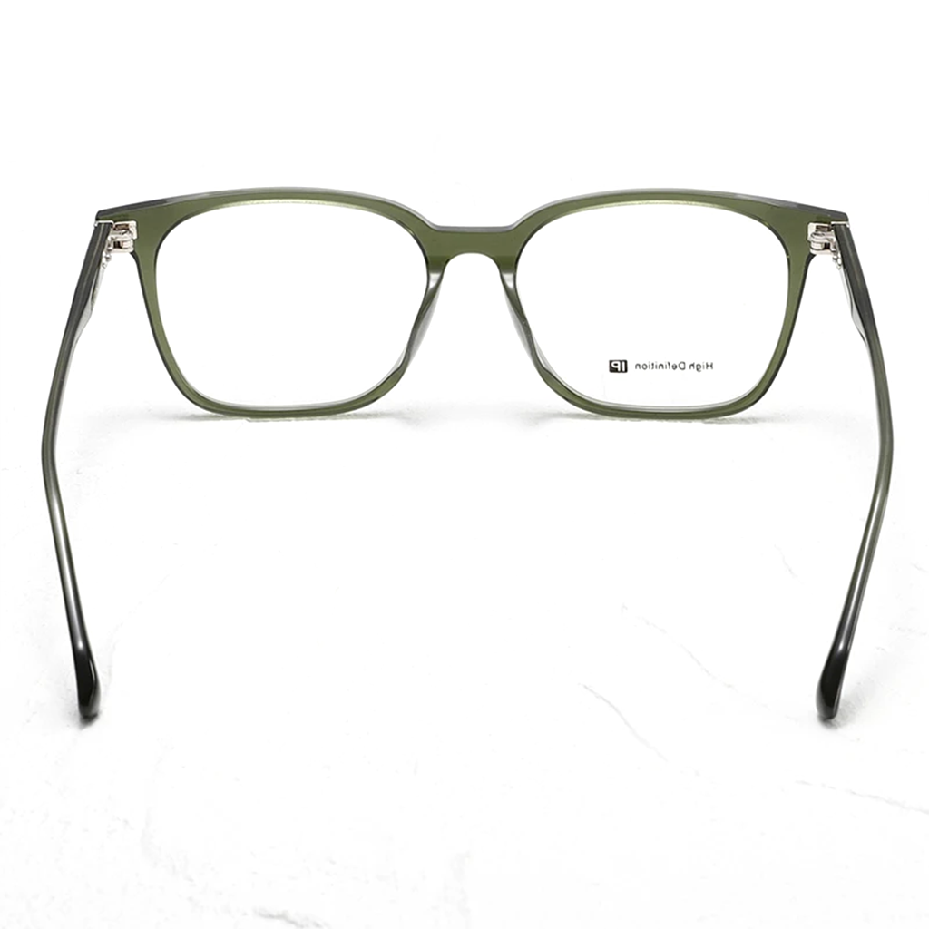 Montature da vista retrò quadrate in acetato - Occhiali leggeri unisex