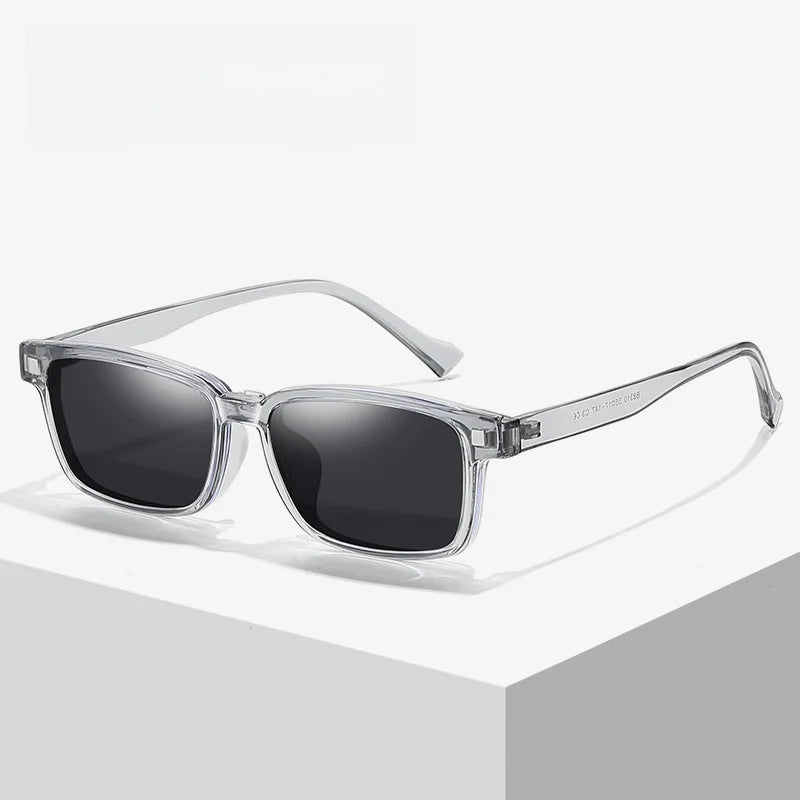 2-in-1 Magnetic Clip-On Polarized Sunglasses - TR90 Optical Frame