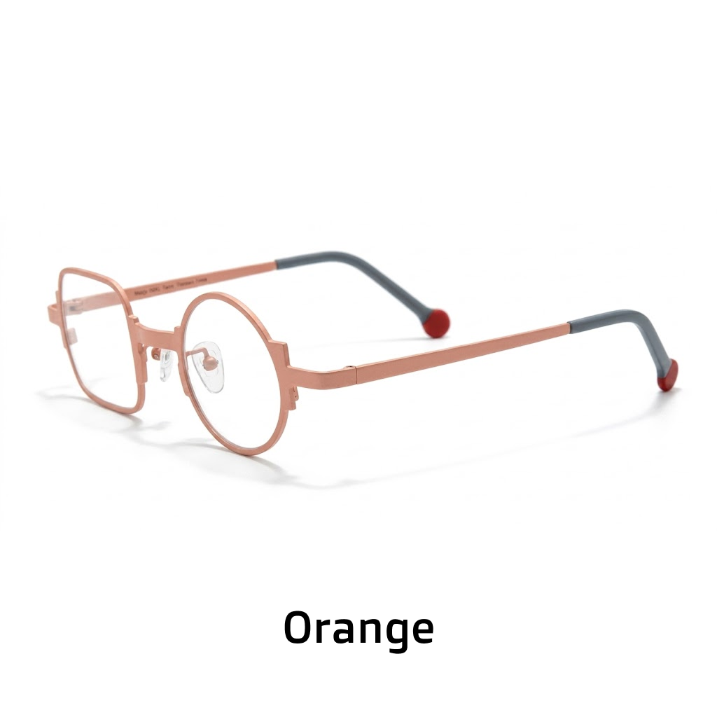 Titanium Round Optical Frames Colorful