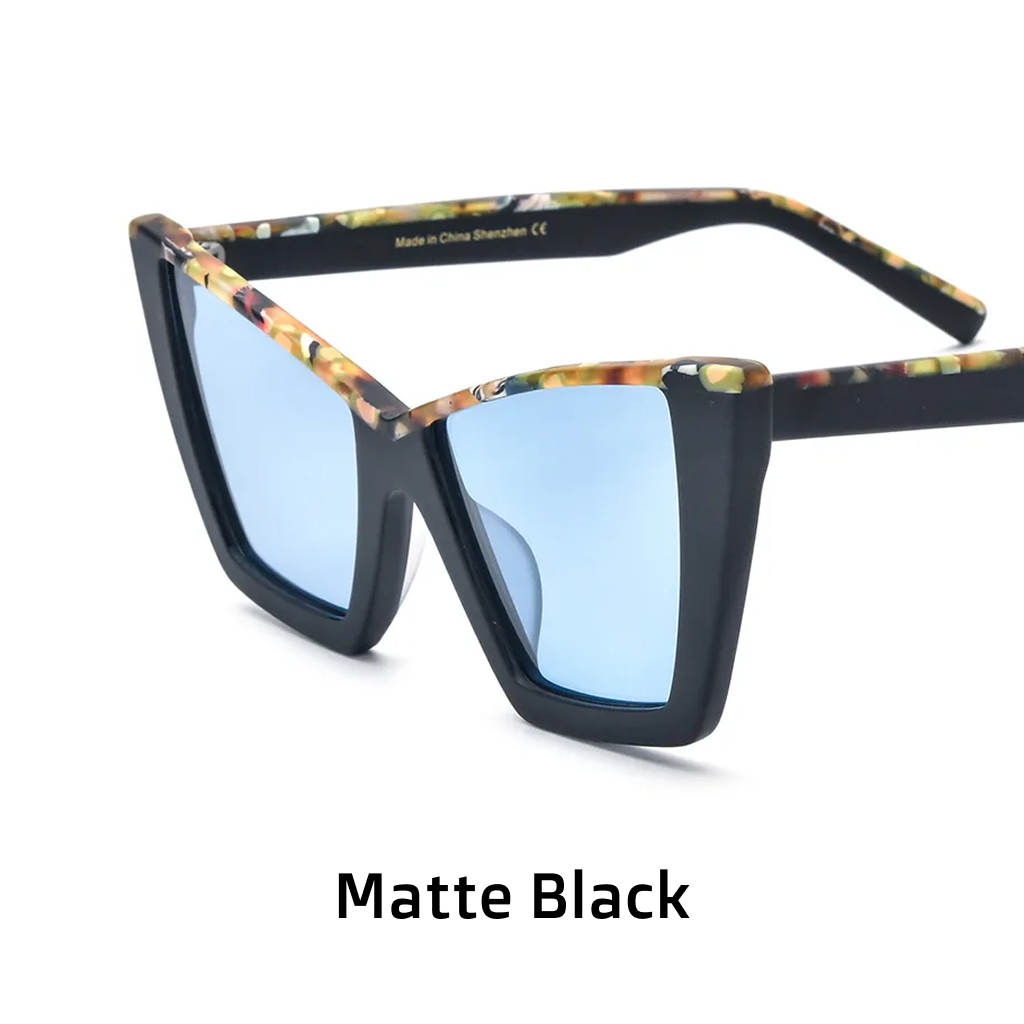 Cat Eye Polarized Sunglasses – UV400 Acetate Frame