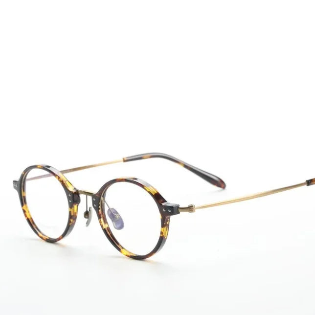 Montures de Lunettes Rondes Rétro Anti-Lumière Bleue - Lunettes de Vue Optiques Unisexes M2316