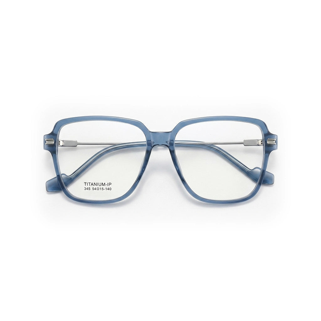 Titanium Polygonal Eyeglass Frame - Anti Blue Light Optical Glasses