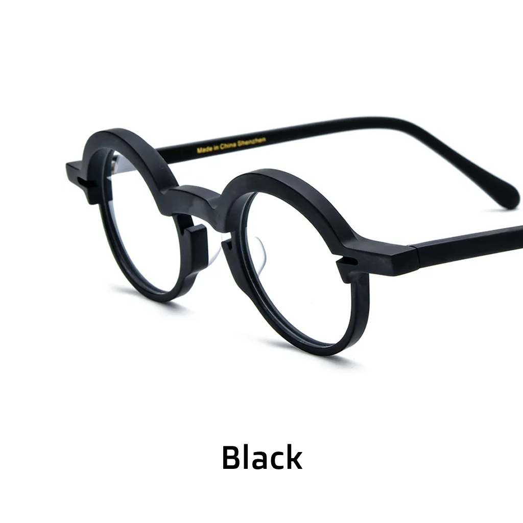Runde Retro-Acetat-Brillenfassungen