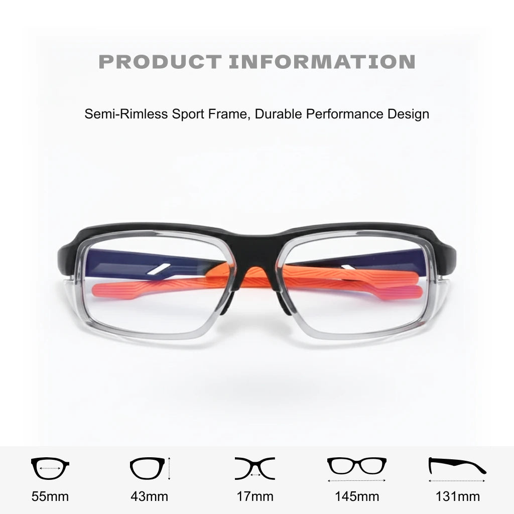 TR Sports Glasss - Marco de prescripción óptica a prueba de viento