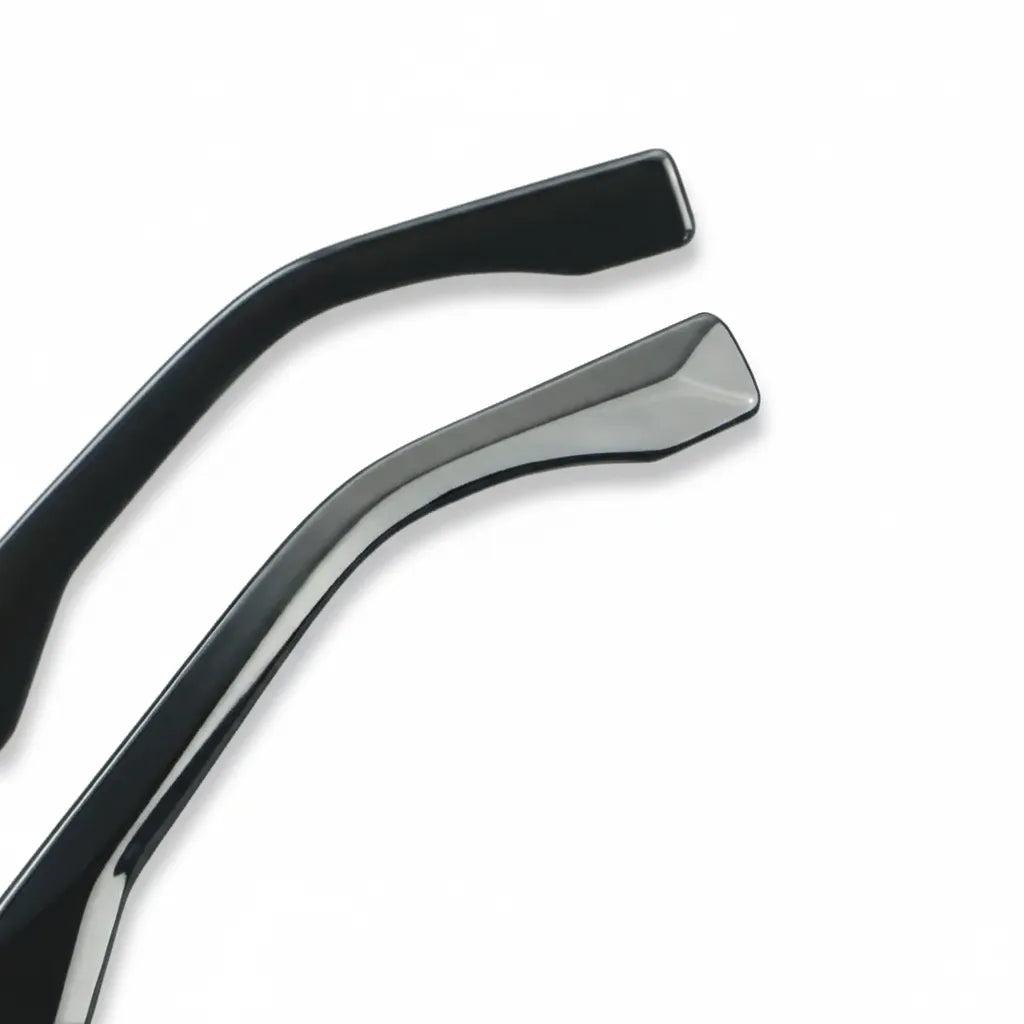 Retro Double Beam Acetate Eyeglass Frame - Unisex Optical Prescription Glasses