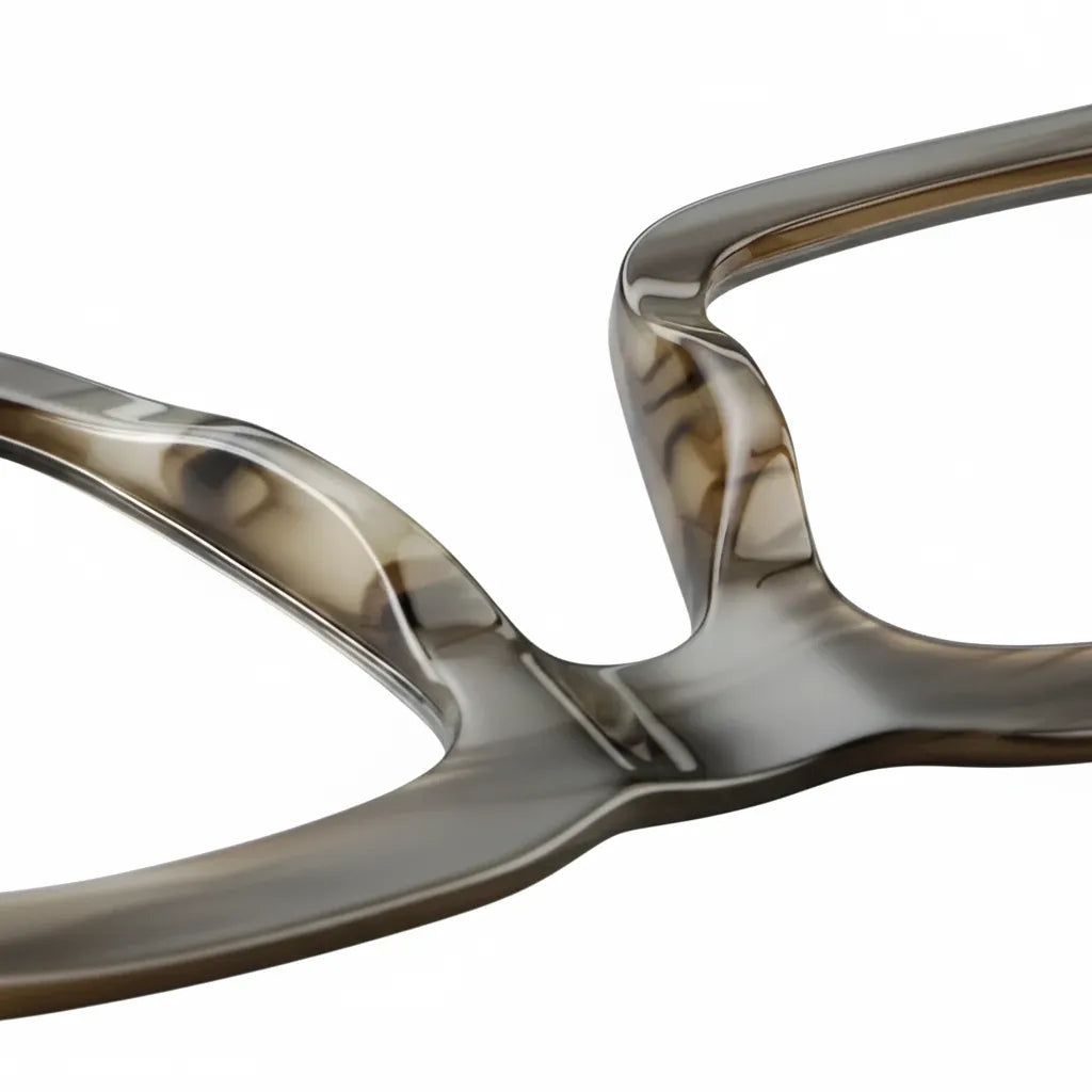 Retro Square Acetate Eyeglass Frames - Unisex Optical Prescription Glasses A8607