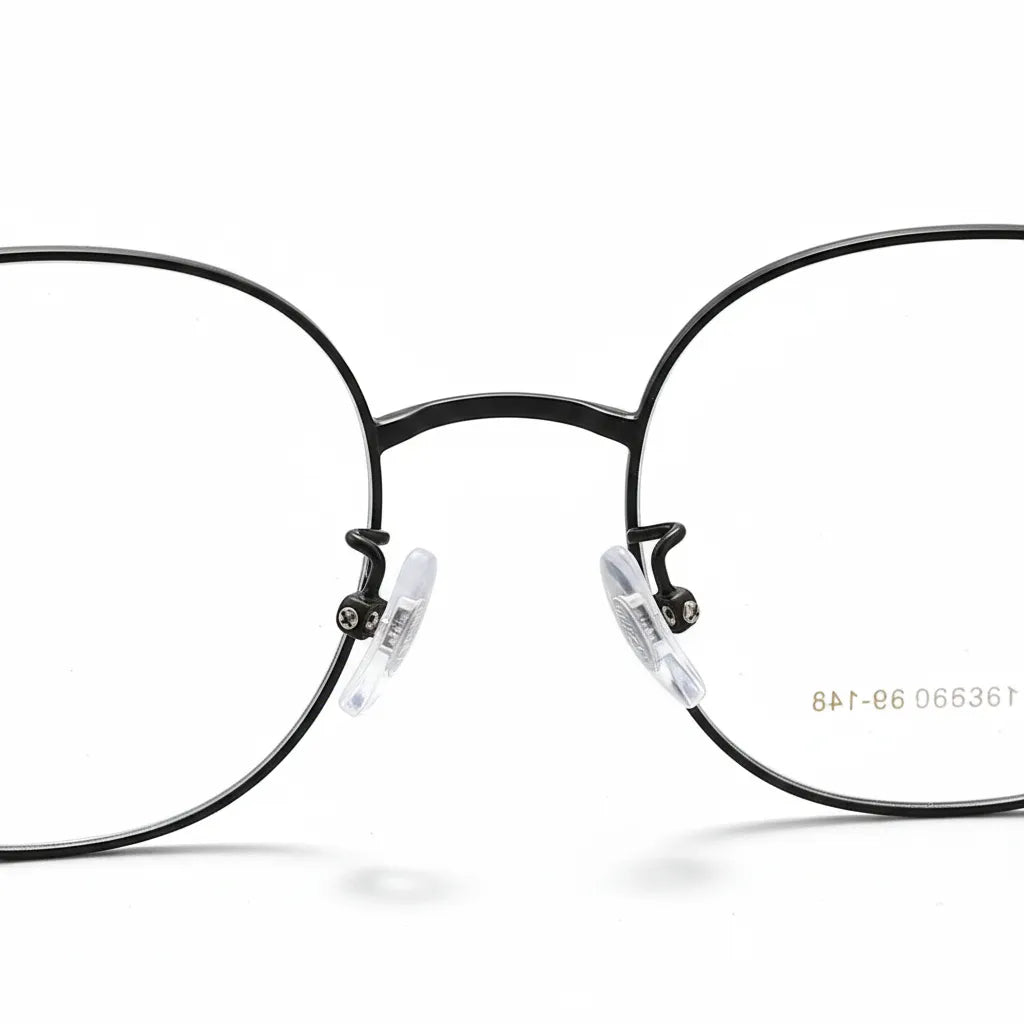 Titanium Retro Square Eyeglasses K5117M