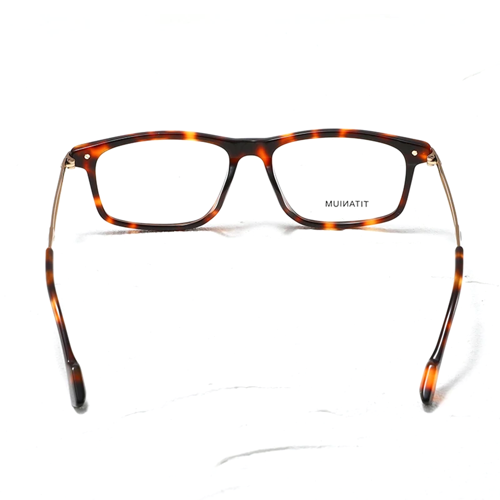 Optische Titanbrille mit schmalem Rahmen