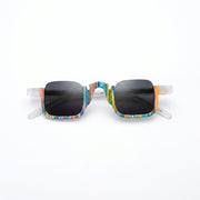 Rectangle Polarized Sunglasses – UV400 Acetate Frame