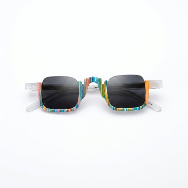 Rectangle Polarized Sunglasses – UV400 Acetate Frame