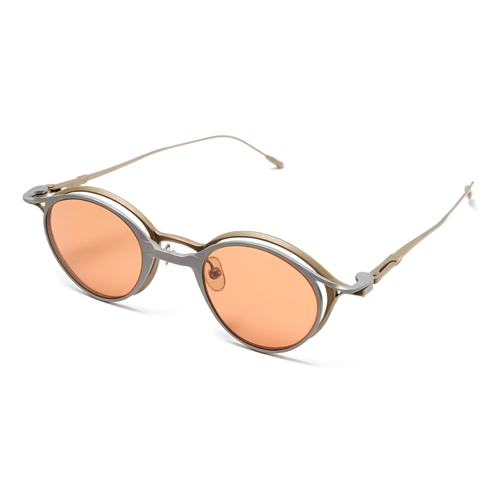 Titanium Round Clip-On Sunglasses