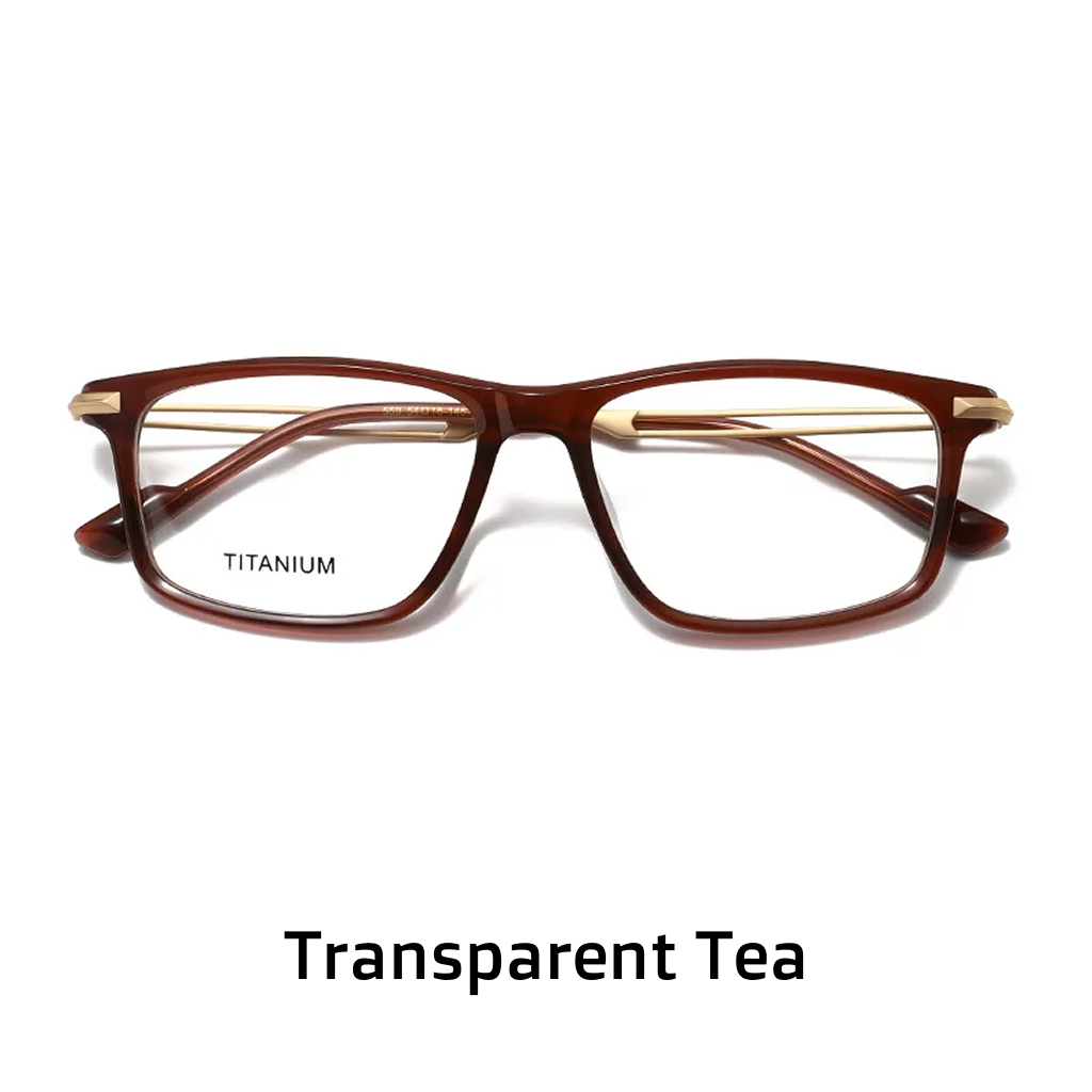 Optische Titanbrille mit schmalem Rahmen