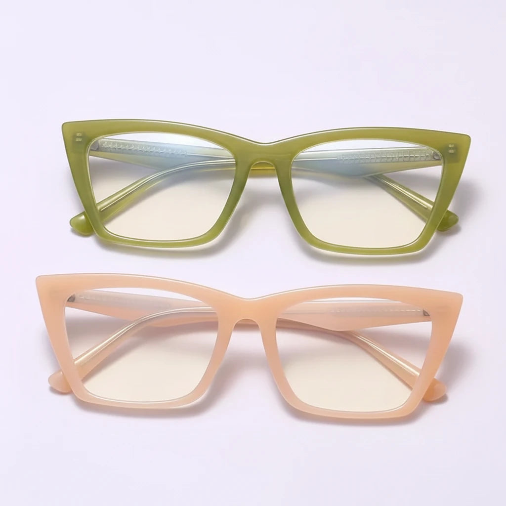 Retro Cat-Eye Anti-Blue Light Glasses - Ultra-Light Prescription Frame
