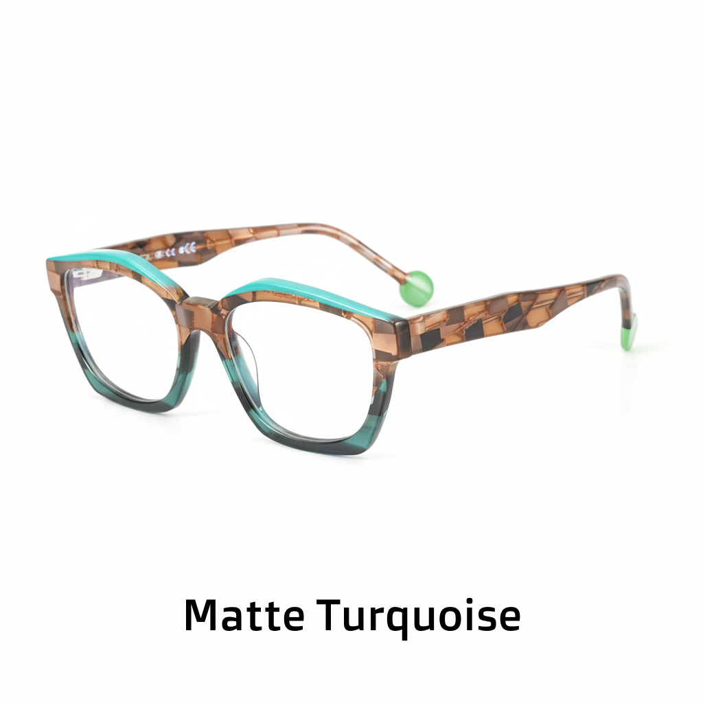 Frames de Ojo Óptico Retro Acetato – Cambio de Color Unisex