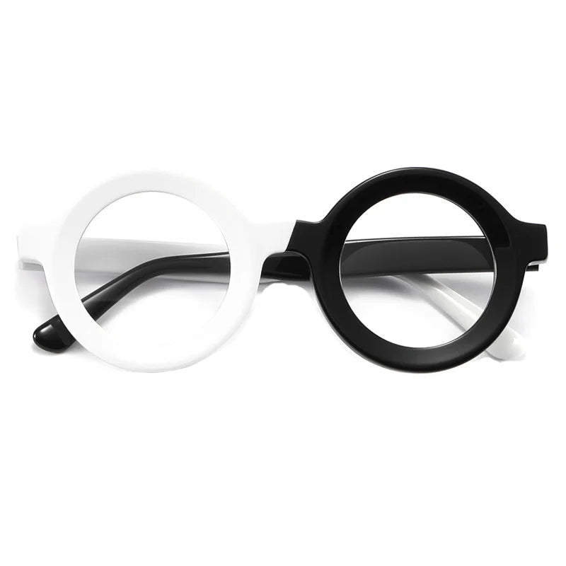 Retro Round Acetate Optical Frames - Model EM23103