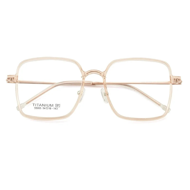 Ultra-Light Titanium Eyeglass Frame - Women's Large Frame Optical Glasses