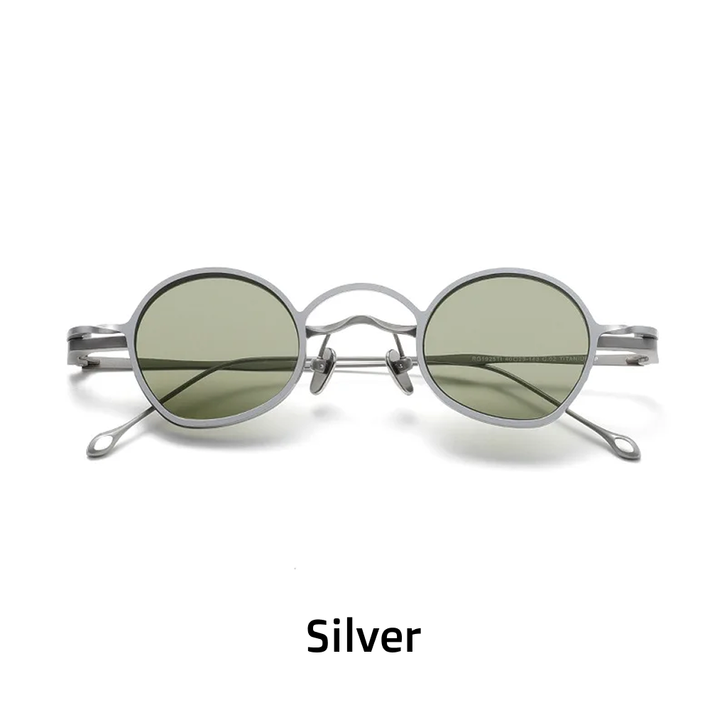 Titanium Round Magnetic Sunglasses