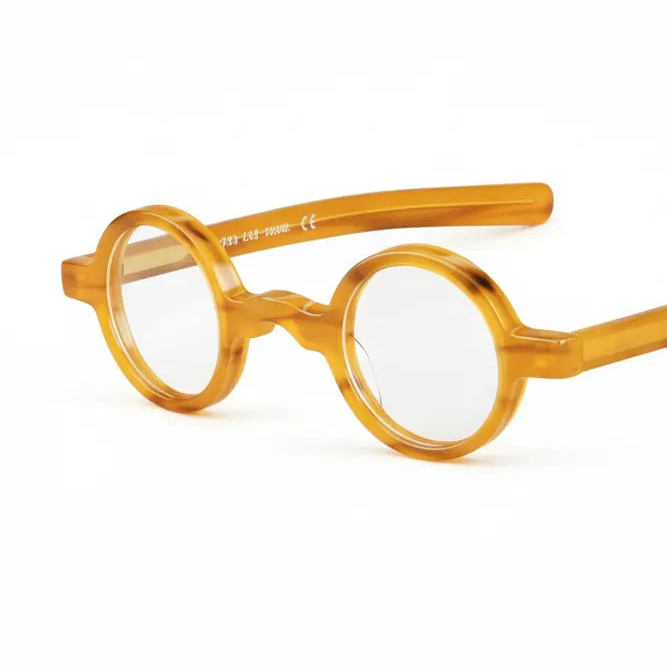 Round Acetate Eyeglass Frames - Unisex Retro Optical Prescription Glasses