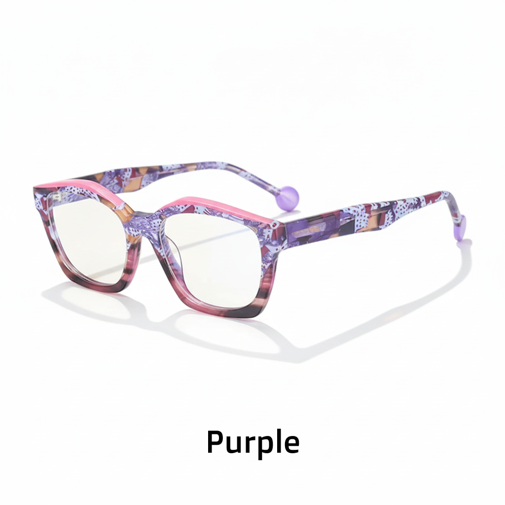 Frames de Ojo Óptico Retro Acetato – Cambio de Color Unisex