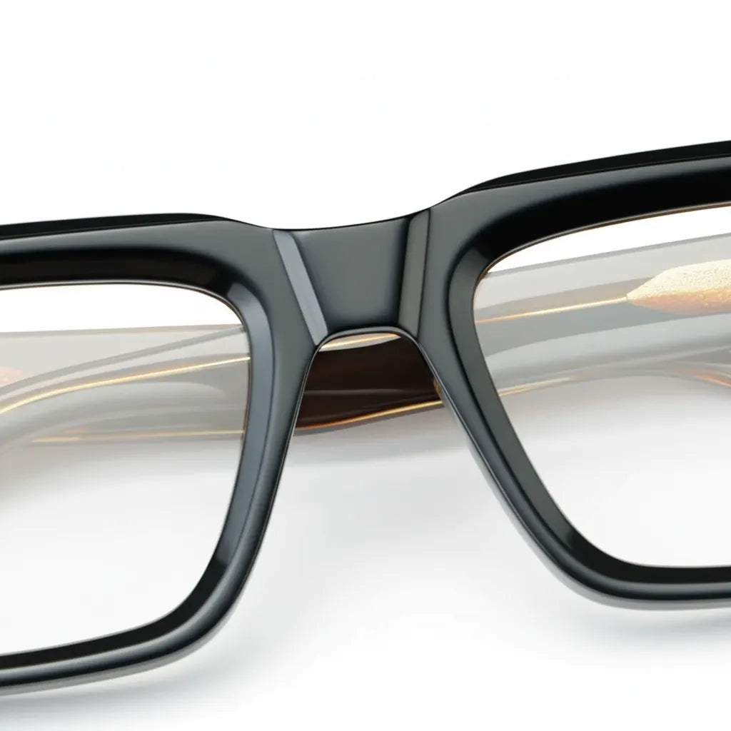 Retro Square Acetate Eyeglass Frames - Unisex Optical Prescription Glasses A8607