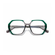 Ultra-Light Titanium Polygonal Eyeglass Frame for Women - Model 57025