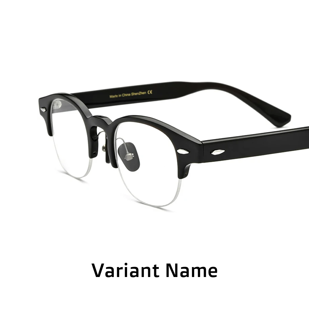 Acetate Half-Frame Optical Glasses