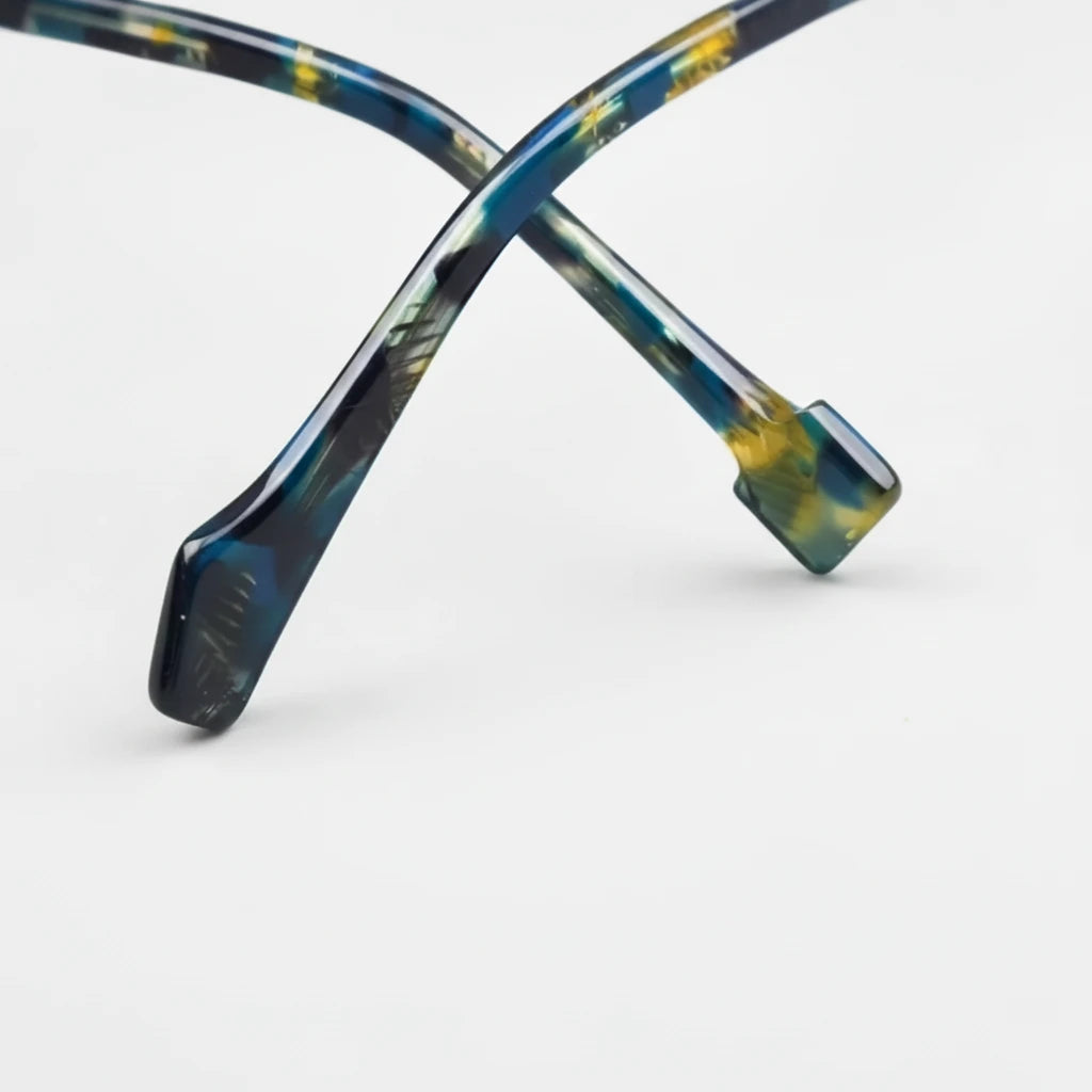 Retro Round Acetate Eyeglass Frames - Unisex Optical Prescription