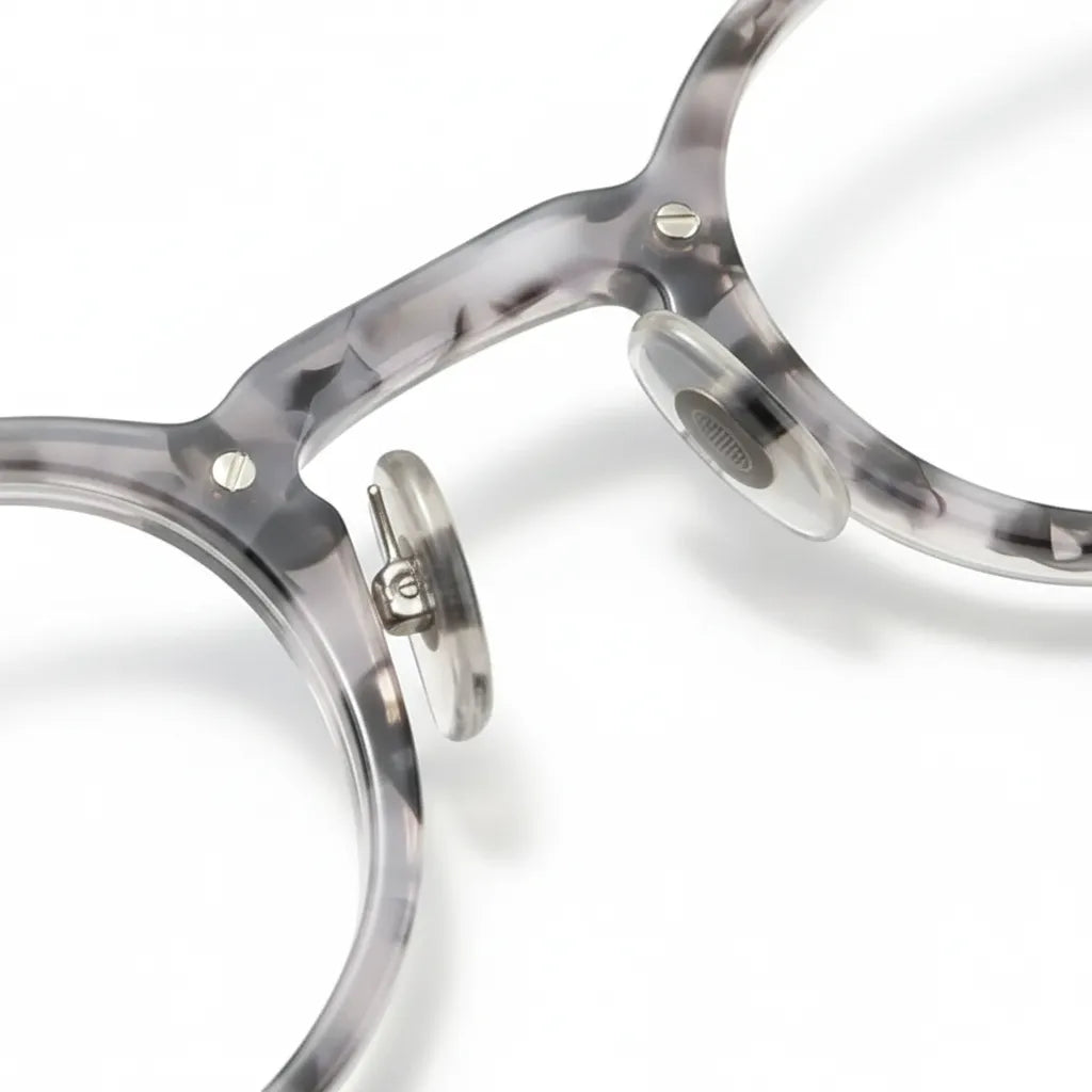 Retro Double Beam Acetate Eyeglass Frames - Unisex Optical Prescription Glasses