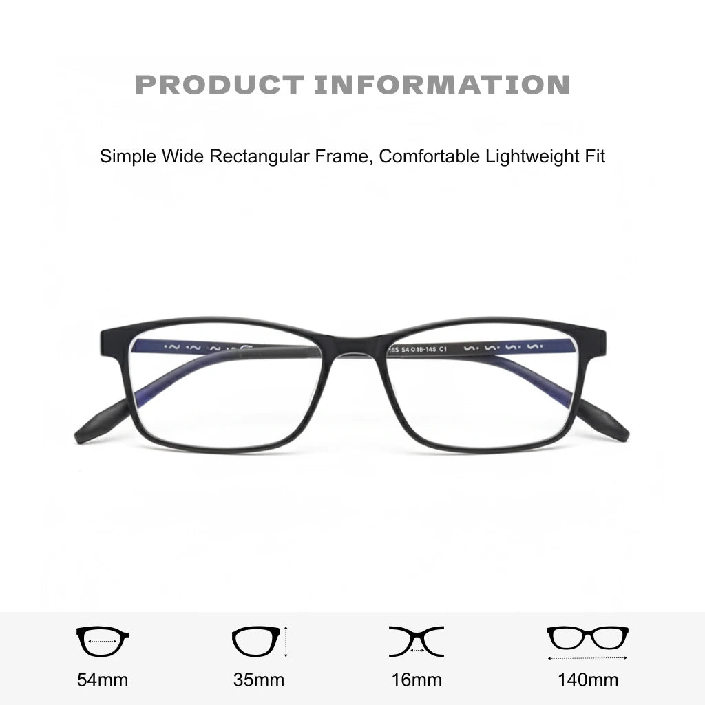 Ultra Light TR90 Titanium Eyeglass Frame - Business Optical Prescription Glasses