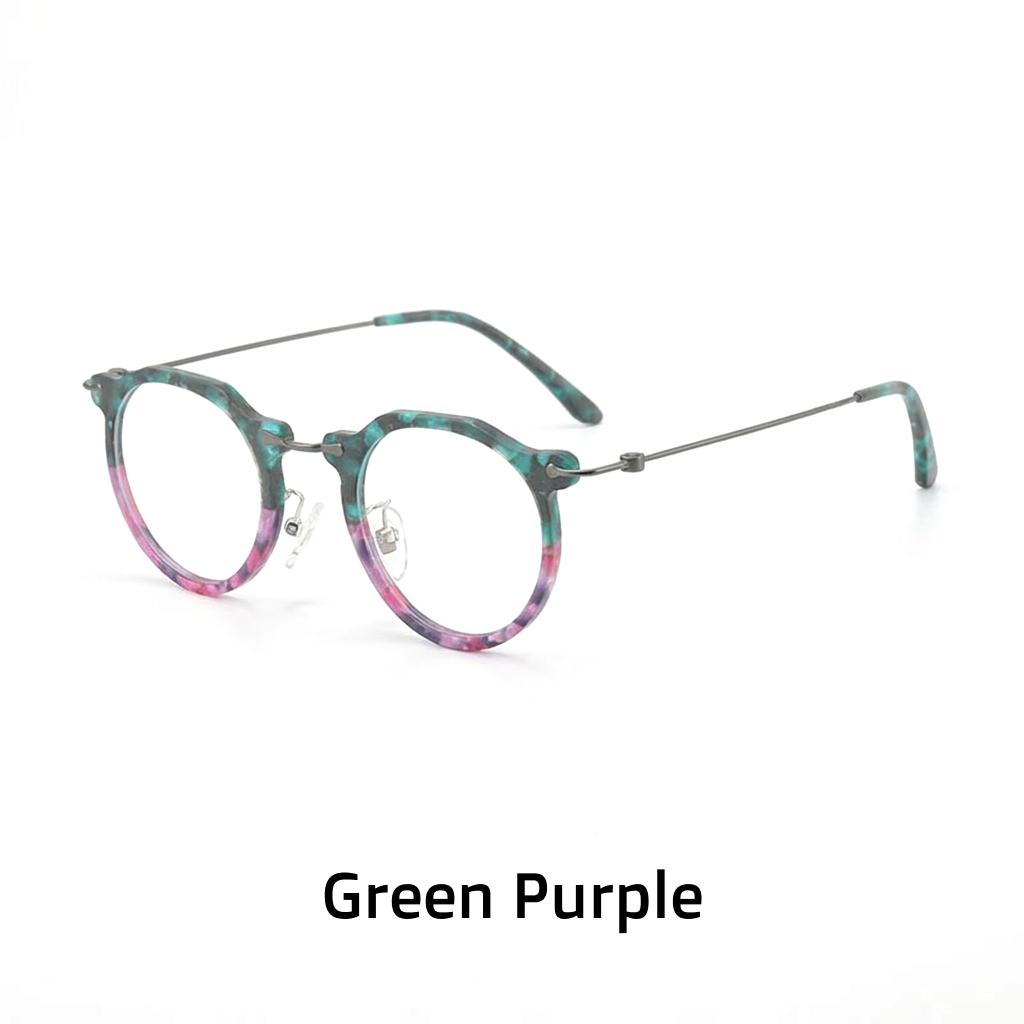 Titanium Round Optical Eyeglass Frames