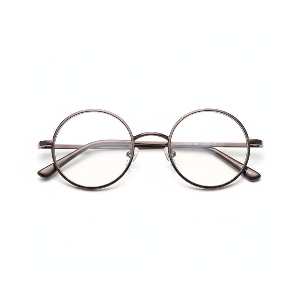 Retro Round Progressive Prescription Glasses 8068