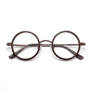 Retro Round Metal Prescription Eyeglasses