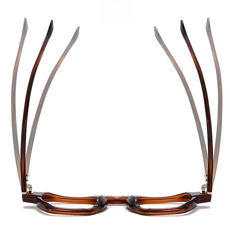 Retro Polygonal Optical Glasses Frame - Wide Edge Acetate Eyewear