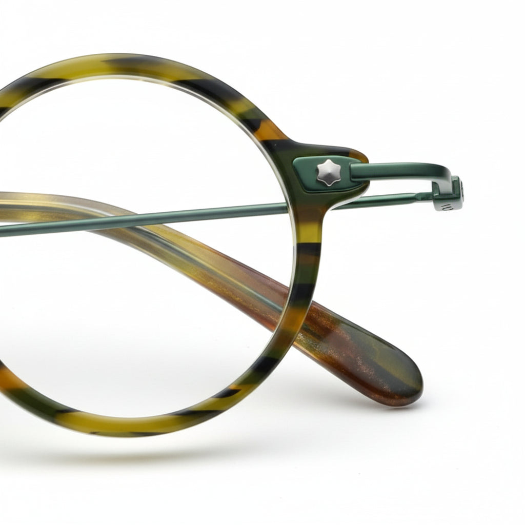 Retro Round Metal Eyeglass Frames - Lightweight Optical Prescription Glasses