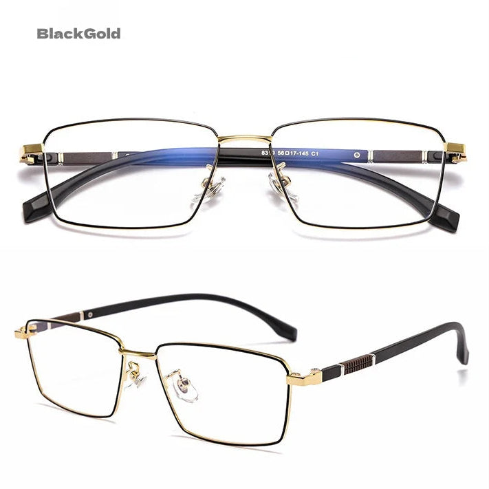 Durable Full Rim Eyeglass Frame Model 8319 blackglod