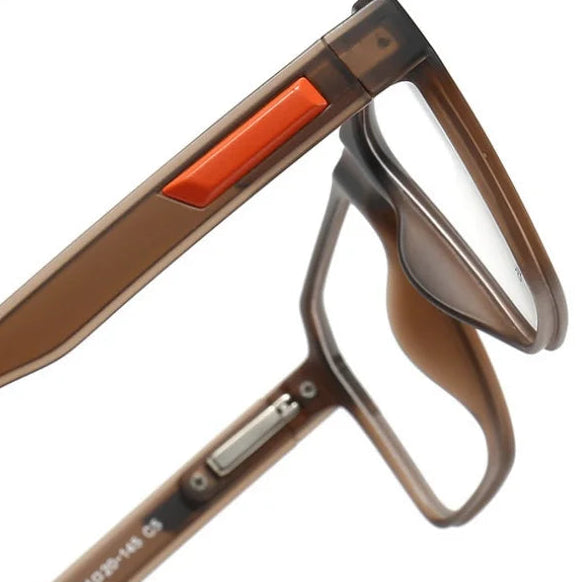 Ultra-Light Square Sports Cycling Eyeglass Frame - Optical Prescription Ready