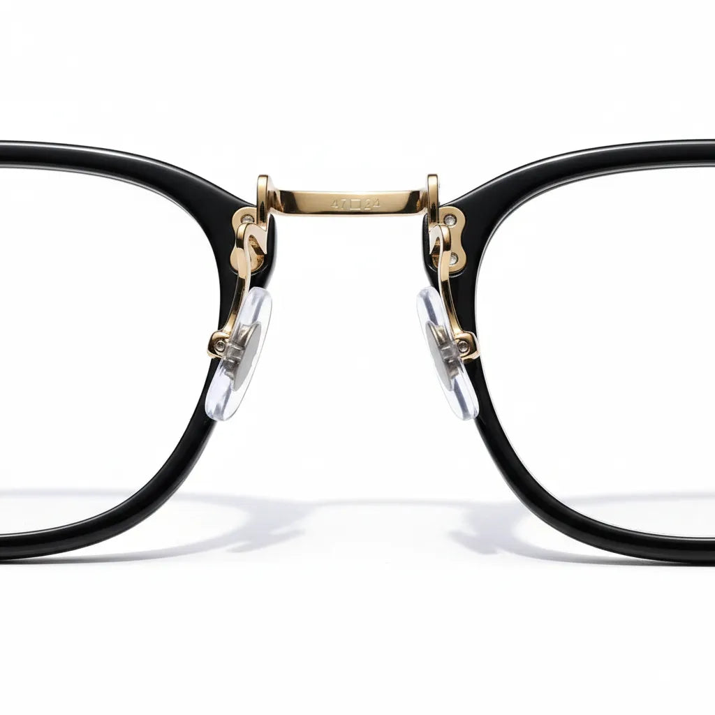 Retro Square Titanium Eyeglasses - Model 806